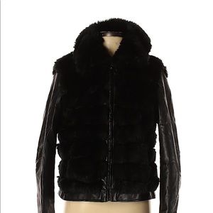 INC Faux Fur Jacket